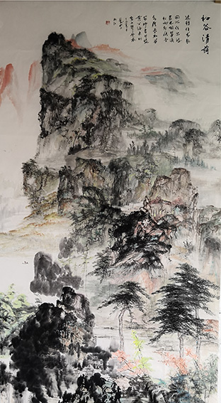 杜一恕作品 《松谷清荫》